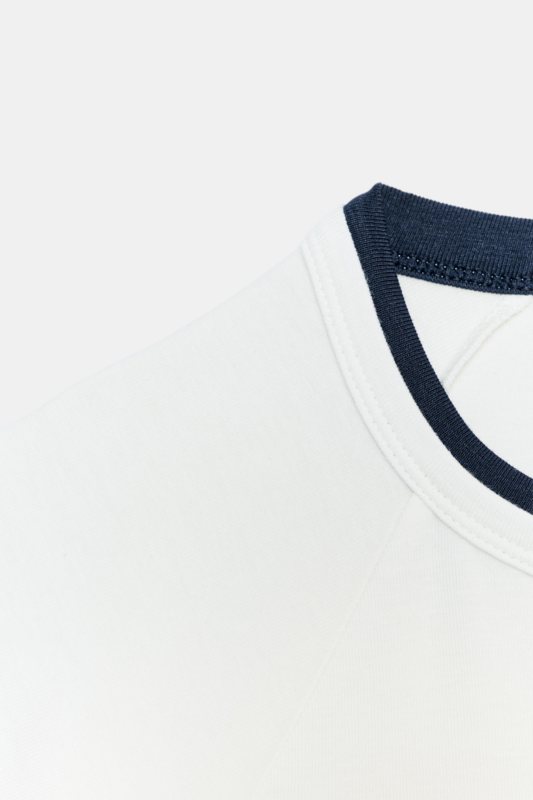 T-SHIRT EFFET DOUBLE MANCHE COURTE
